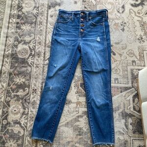 Madewell high rise button fly